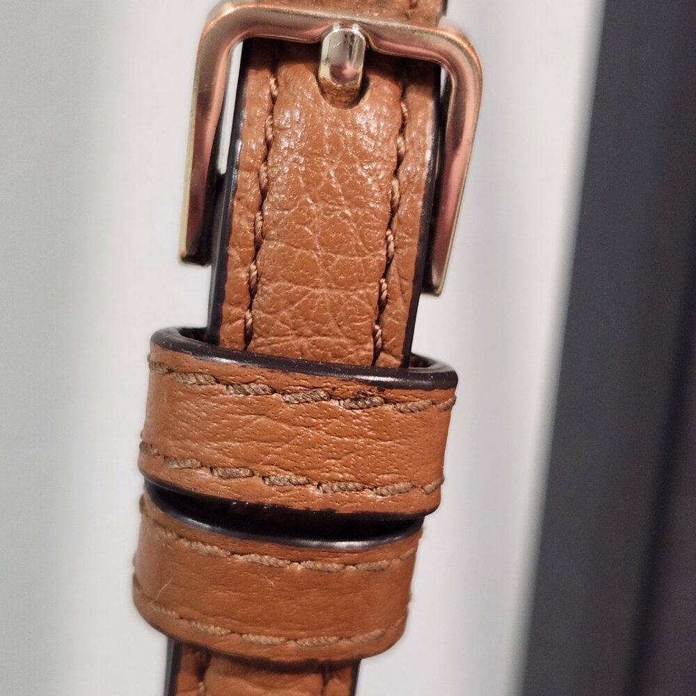kate spade ♤ Saddle Tan Leather Crossbody Gold - Picture 14 of 16